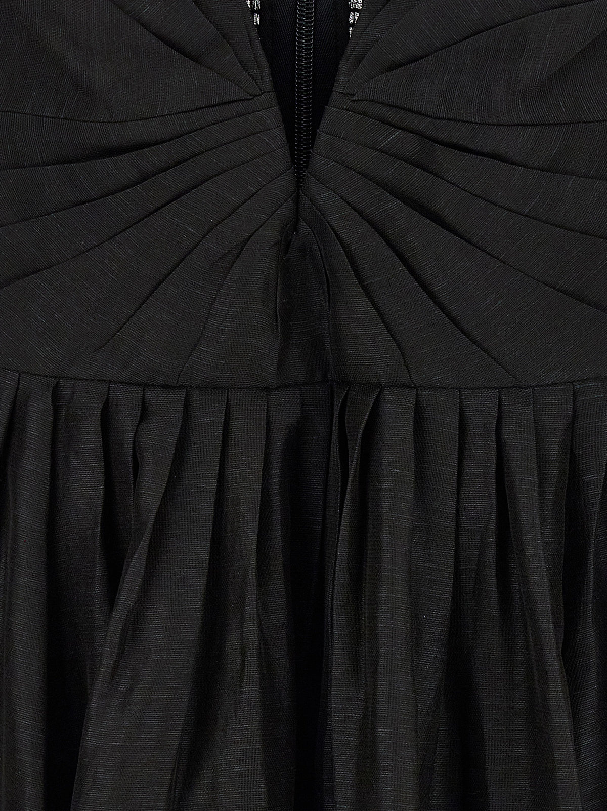 Black Linen Cocktail Dress