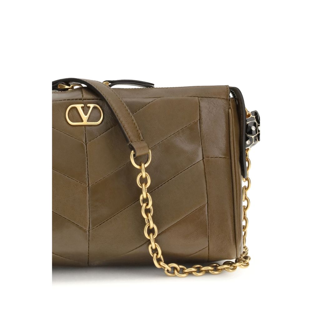 Brown Napa Leather / Calf Bos Taurus Shoulder Bag