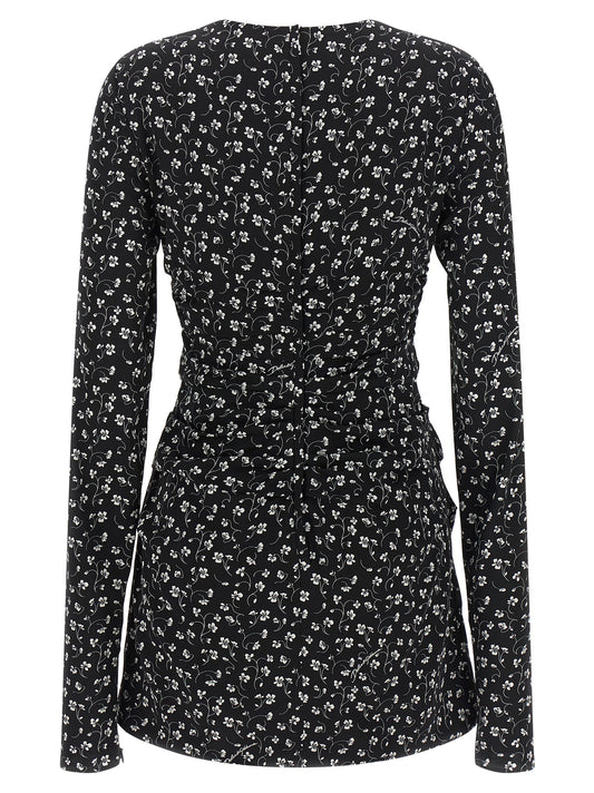 Black Silk Short Dress