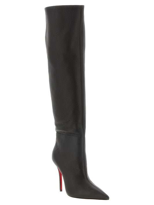 Brown Goatskin Over The Knee