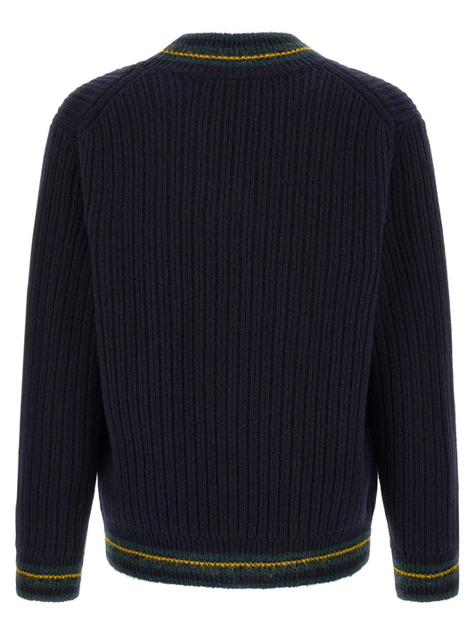 Blue Wool Cardigan