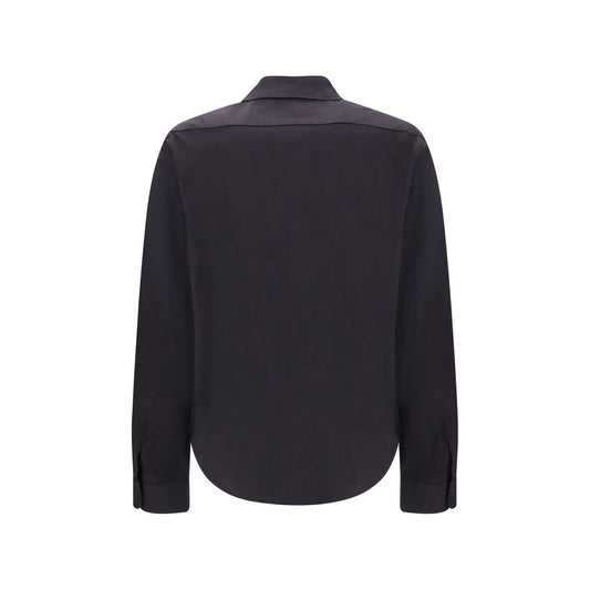 Black Cotton Dress Shirt