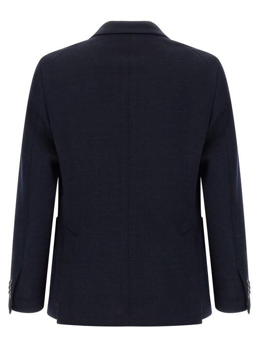 Blue Polyester Blazer