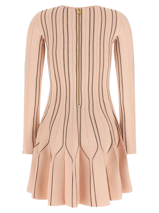 Multicolor Viscose Short Dress