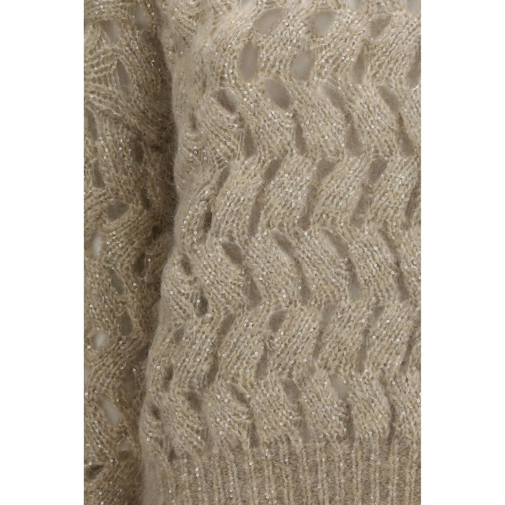 Beige Mohair Sweatshirt