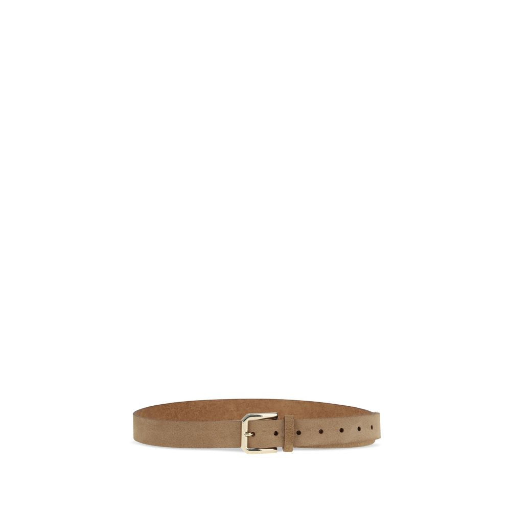 Beige Calf Leather Bos Taurus Regular Belt