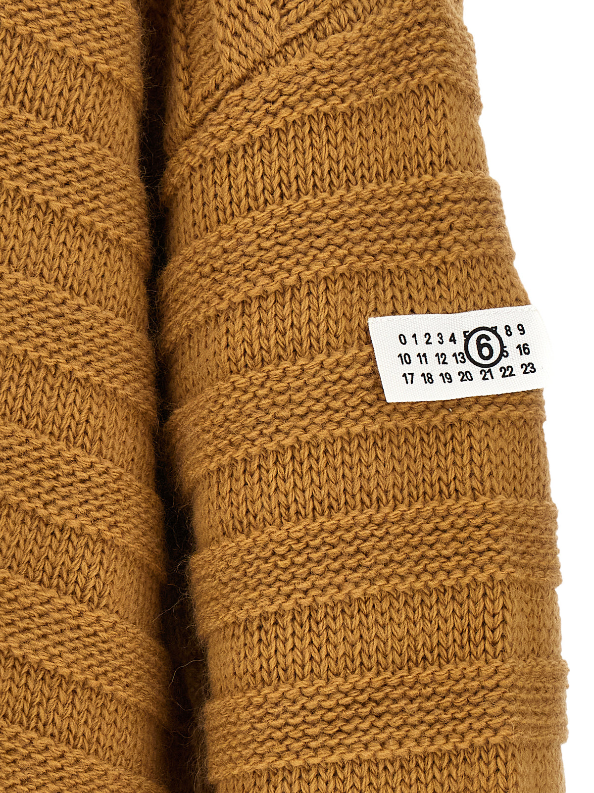 Beige Virgin Wool Cardigan