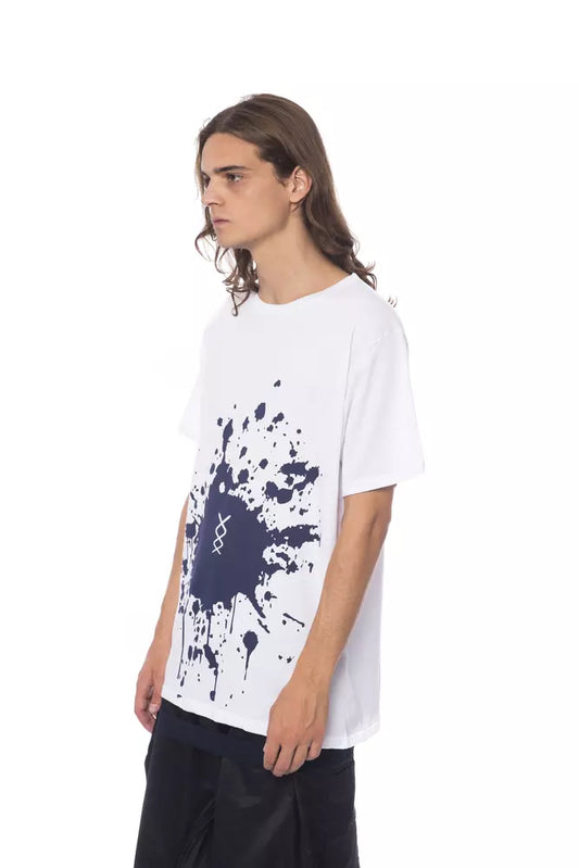 White Cotton Men's T-Shirt