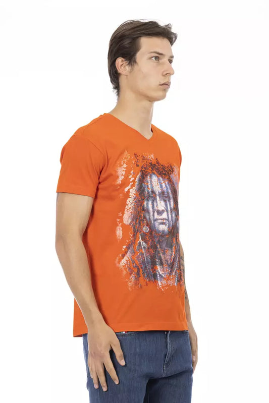 Orange Cotton Men's T-Shirt