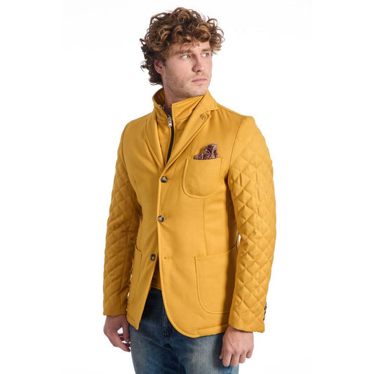 Yellow Wool Men's Jacket