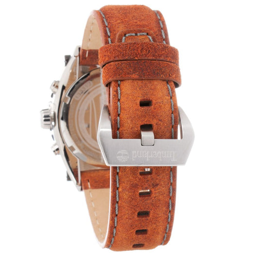 Brown Leather Sport Watch