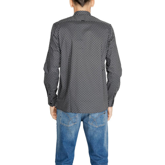 Gray Cotton Pattern Shirt