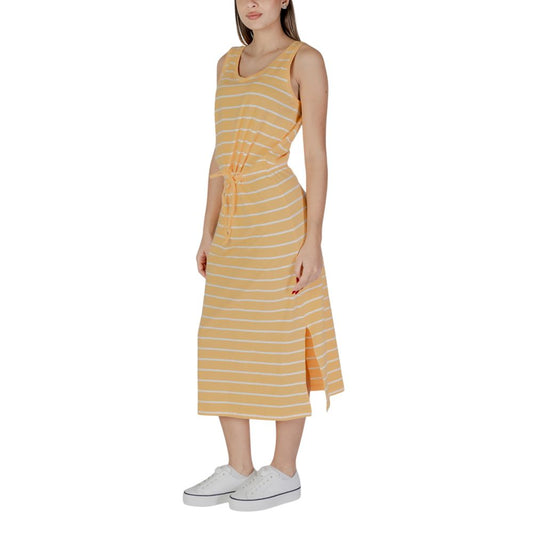 Yellow Cotton Long Dress