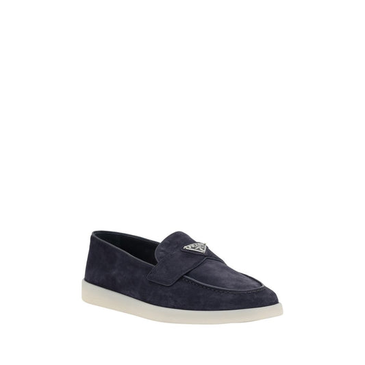Blue Rubber Slip-On Loafers