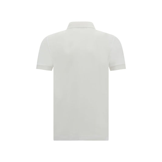 White Cotton Polo Shirt