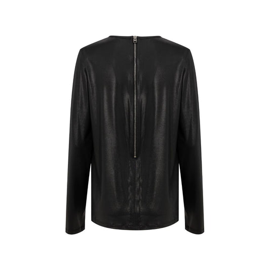 Black Viscose Long Sleeve