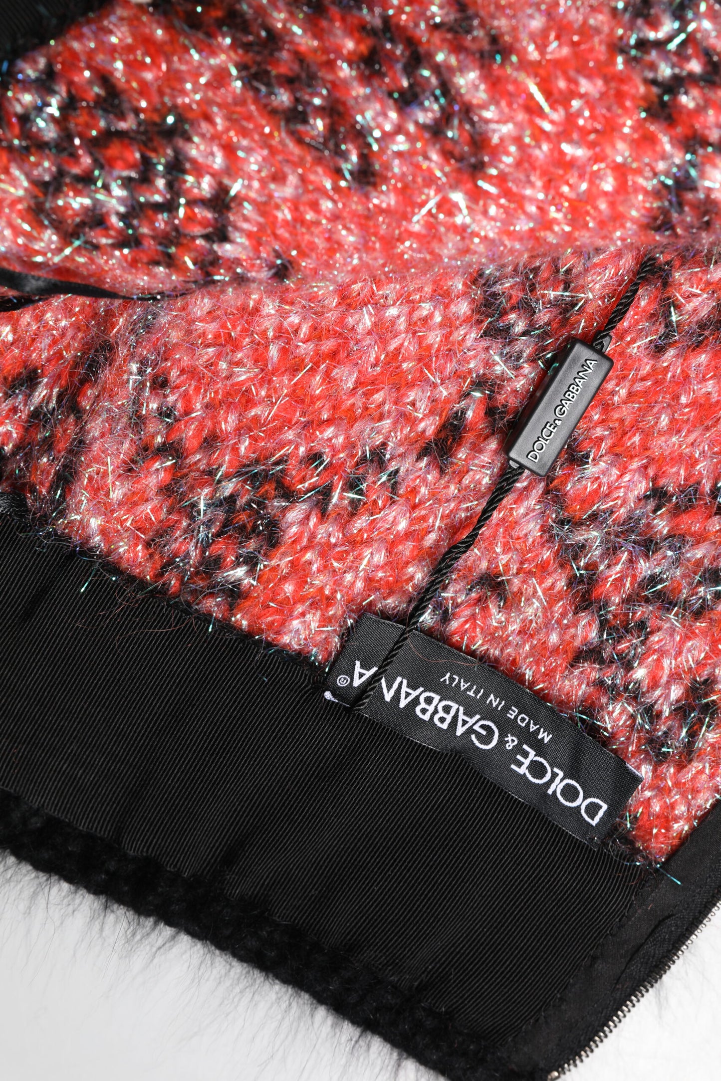 Multicolor Plush High Waist Mini Skirt