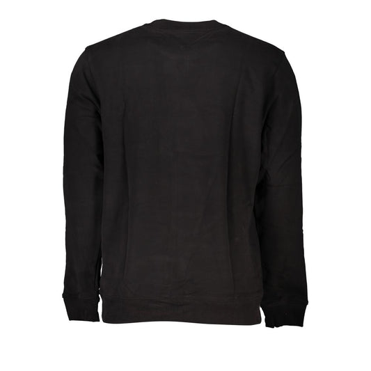 Black Cotton Men's Sweatshirt