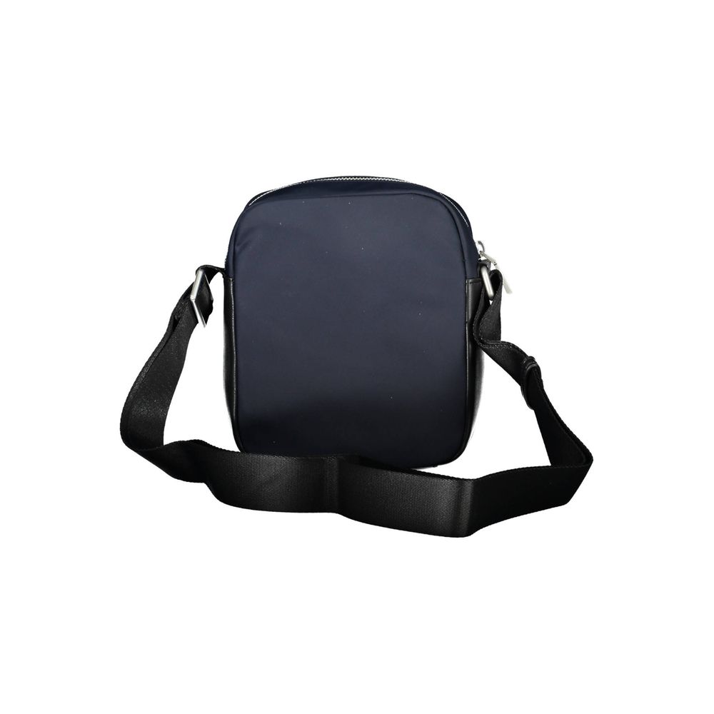 Blue Polyester Men's Shoulder Bag