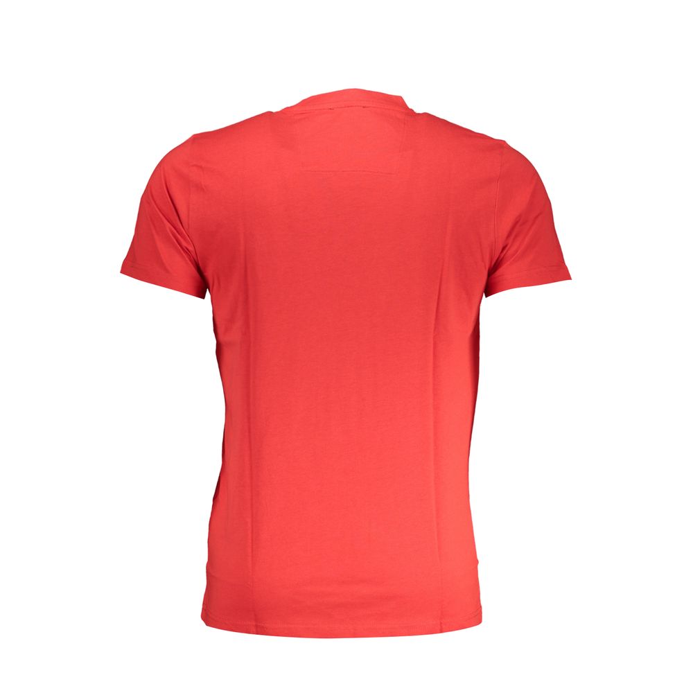 Red Cotton Men T-Shirt