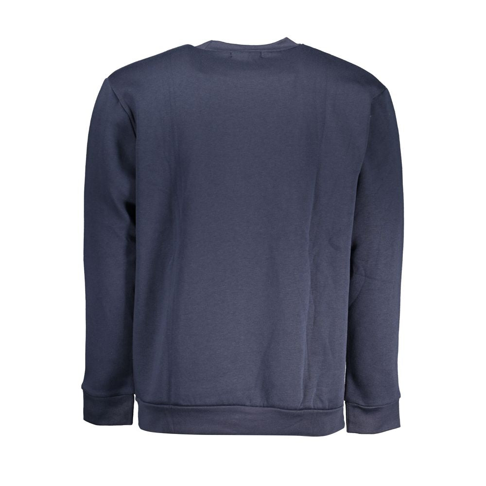 Blue Polyester Men's Sweatshirt