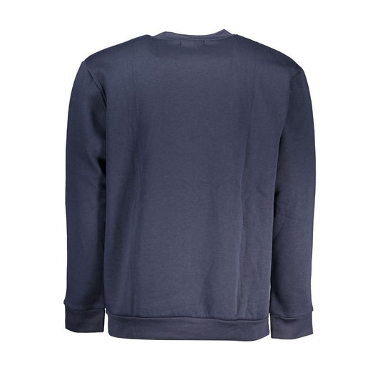 Blue Polyester Men's Sweatshirt