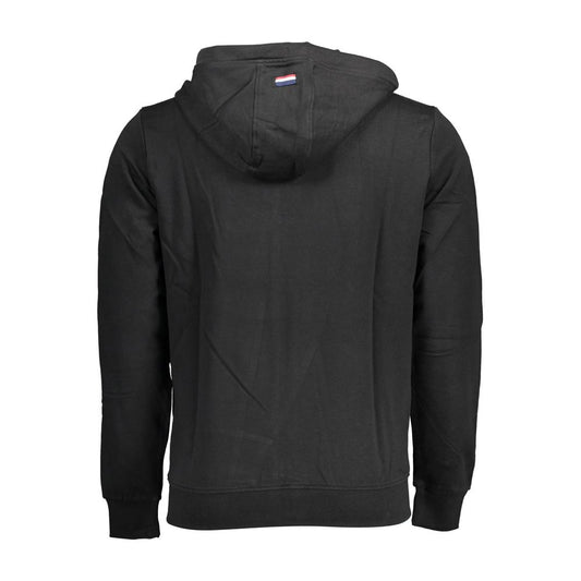 Black Cotton Men's Hoodie