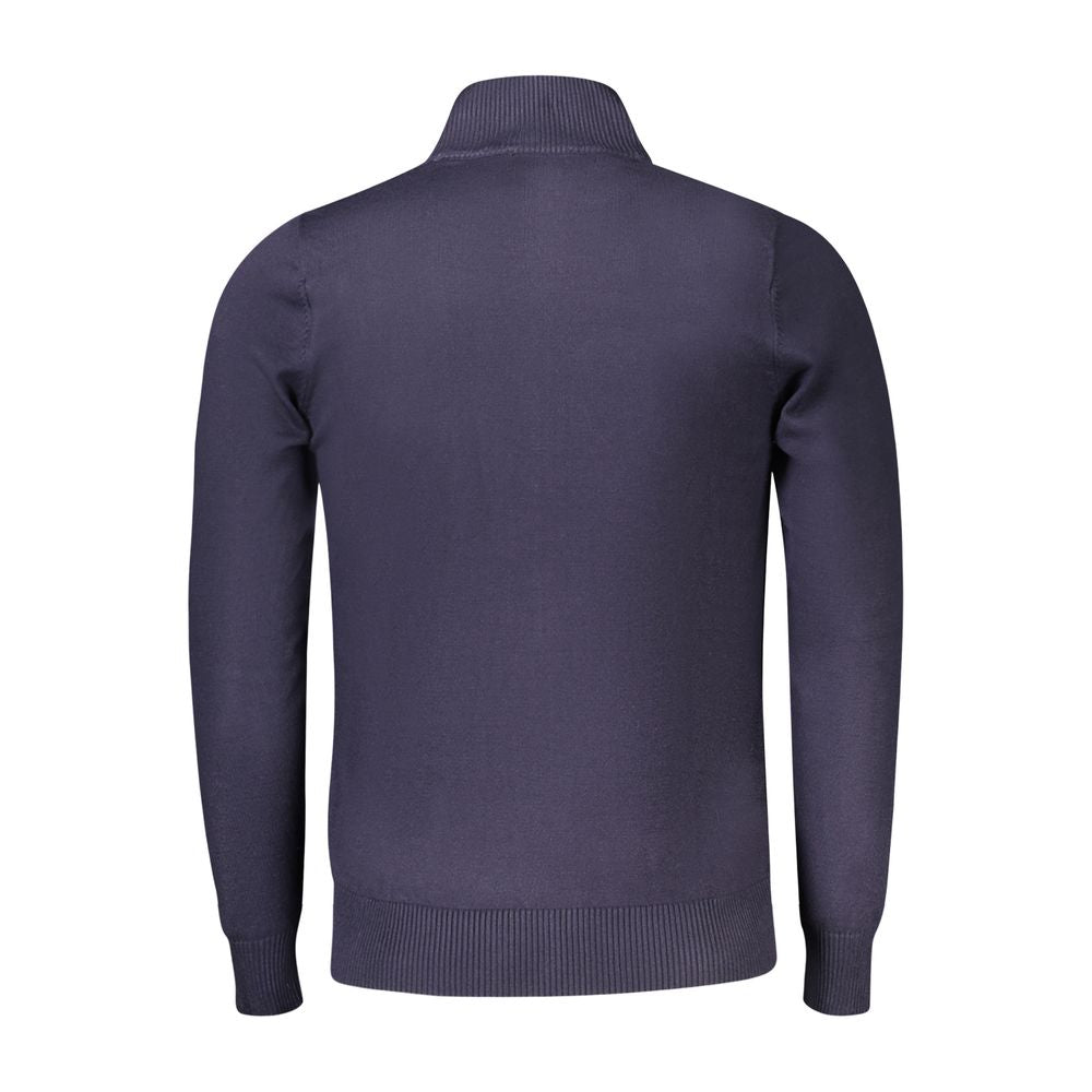 Blu Viscosa Uomo Maglia