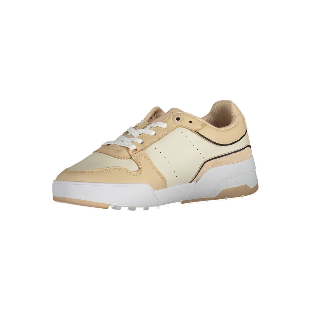 Beige Polyester Women Sneaker