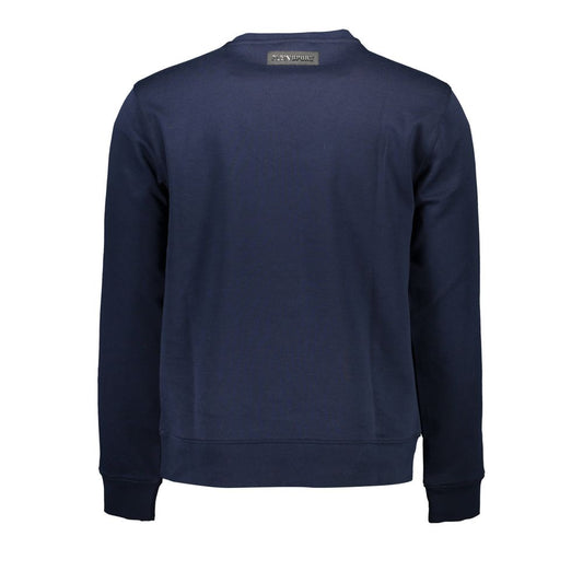 Blue Cotton Men's Sweatshirt