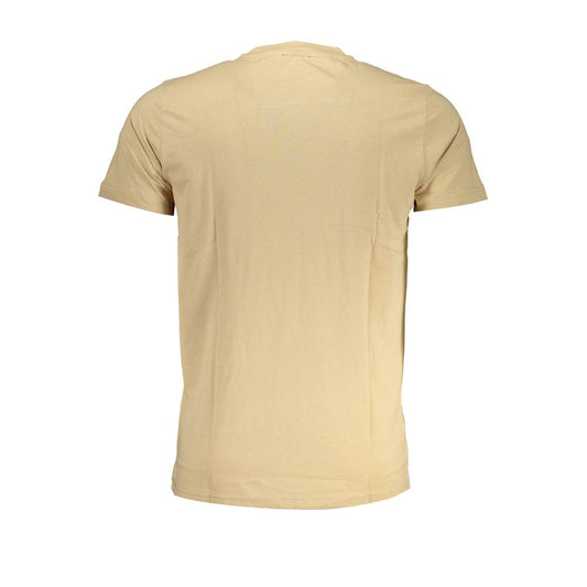Beige Cotton Mens T-Shirt