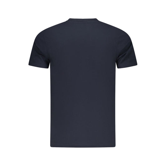 Blue Cotton Men T-Shirt