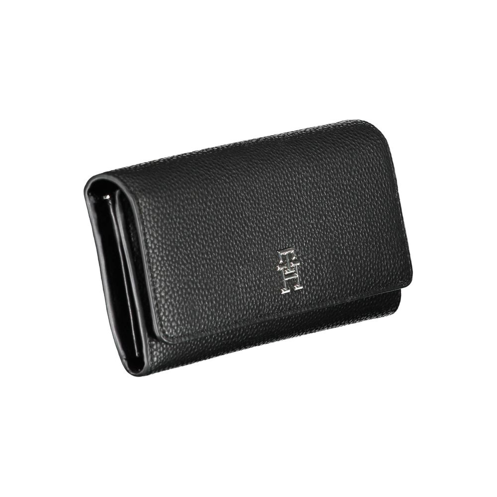 Black Polyurethane Women Wallet