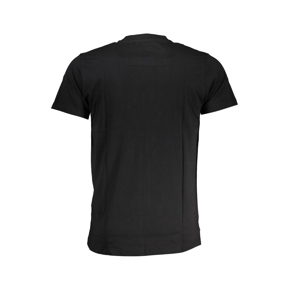 Black Cotton Men T-Shirt