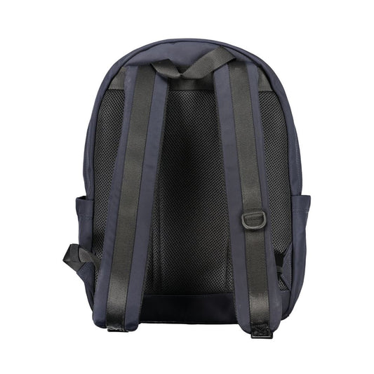 Blu Polyester Men Backpack