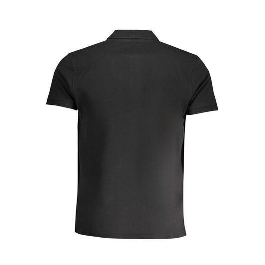 Black Cotton Men's Polo Shirt