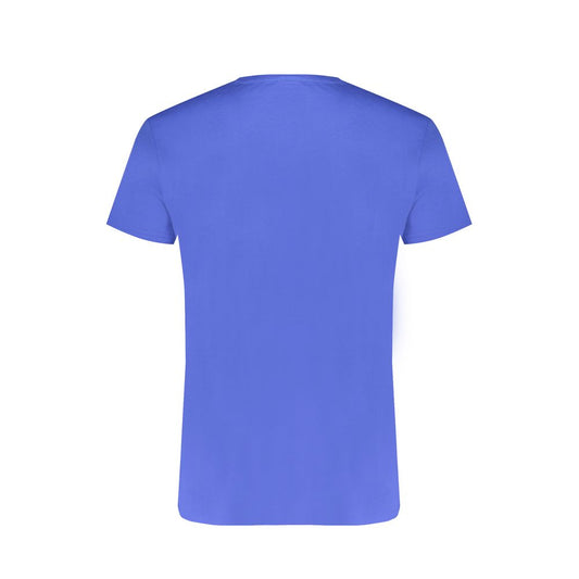 Blue Cotton Men's T-Shirt