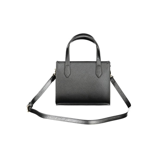 "Nero Polyurethane Women Handbag"
