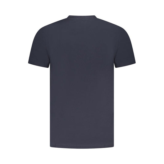 Blue Cotton Men T-Shirt