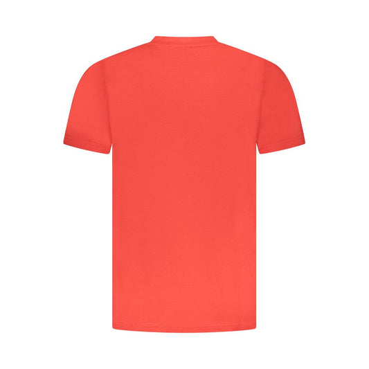 Red Cotton Men T-Shirt