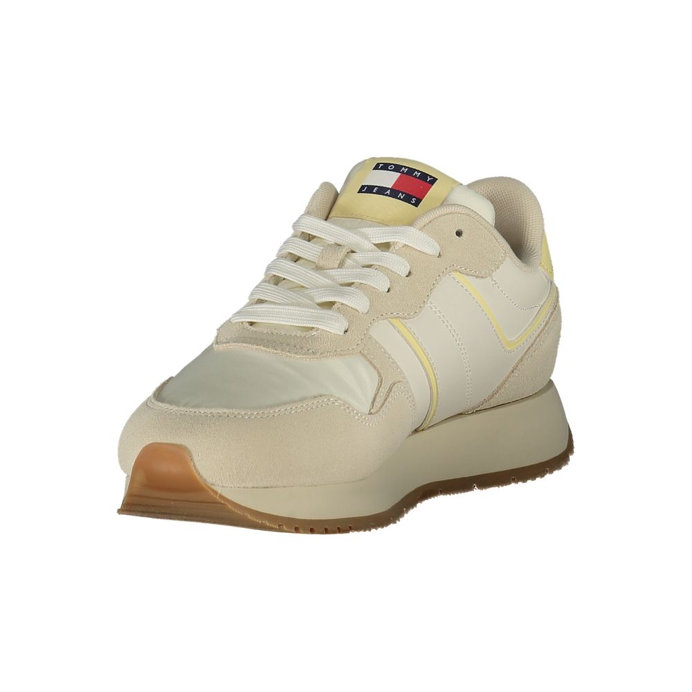 Beige Polyurethane Women Sneaker