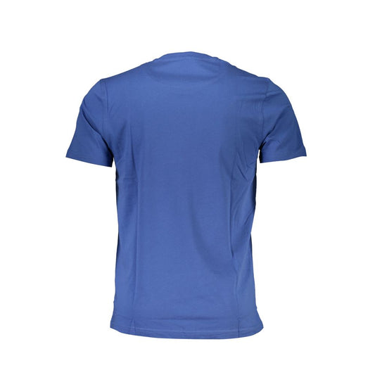 Blue Cotton Men T-Shirt
