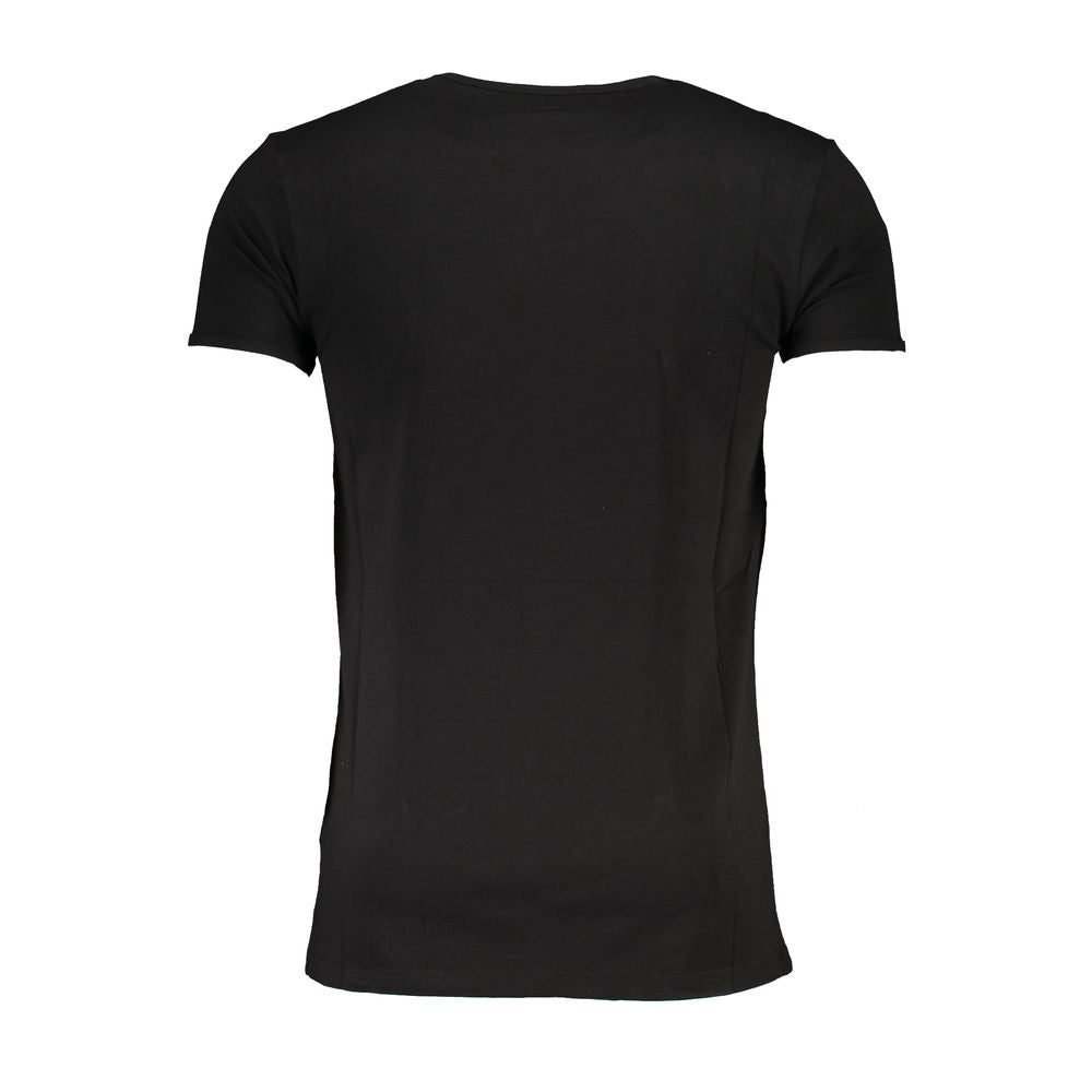 Black Cotton Men's T-Shirt