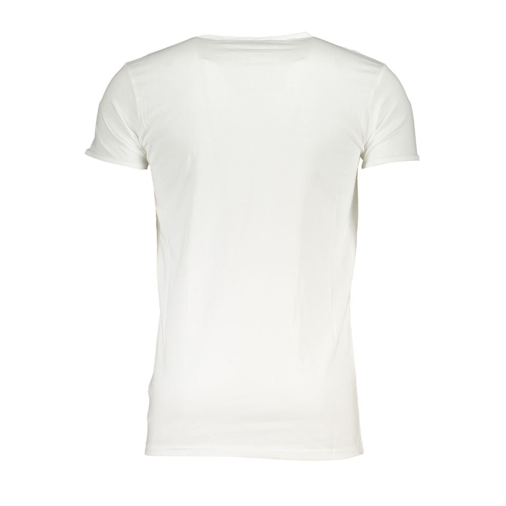 White Cotton Men's T-Shirt