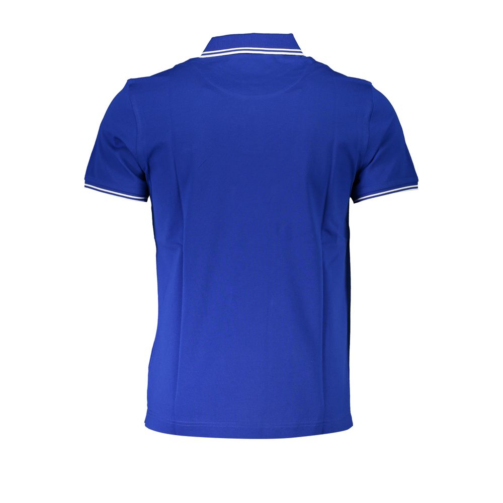 Blue Cotton Polo Shirt
