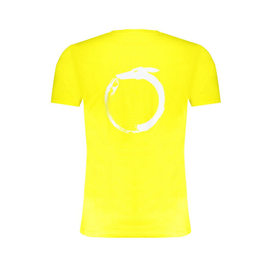 Yellow Cotton Men T-Shirt