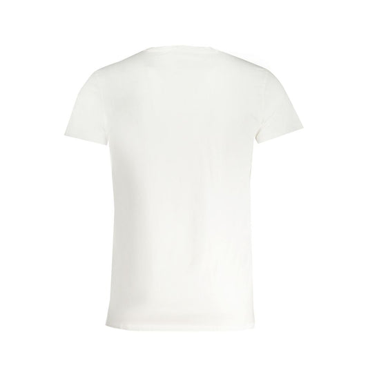 White Cotton Men T-Shirt