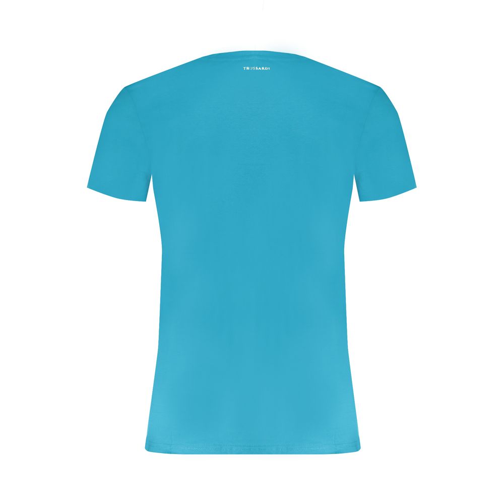 Light Blue Cotton Men TShirt