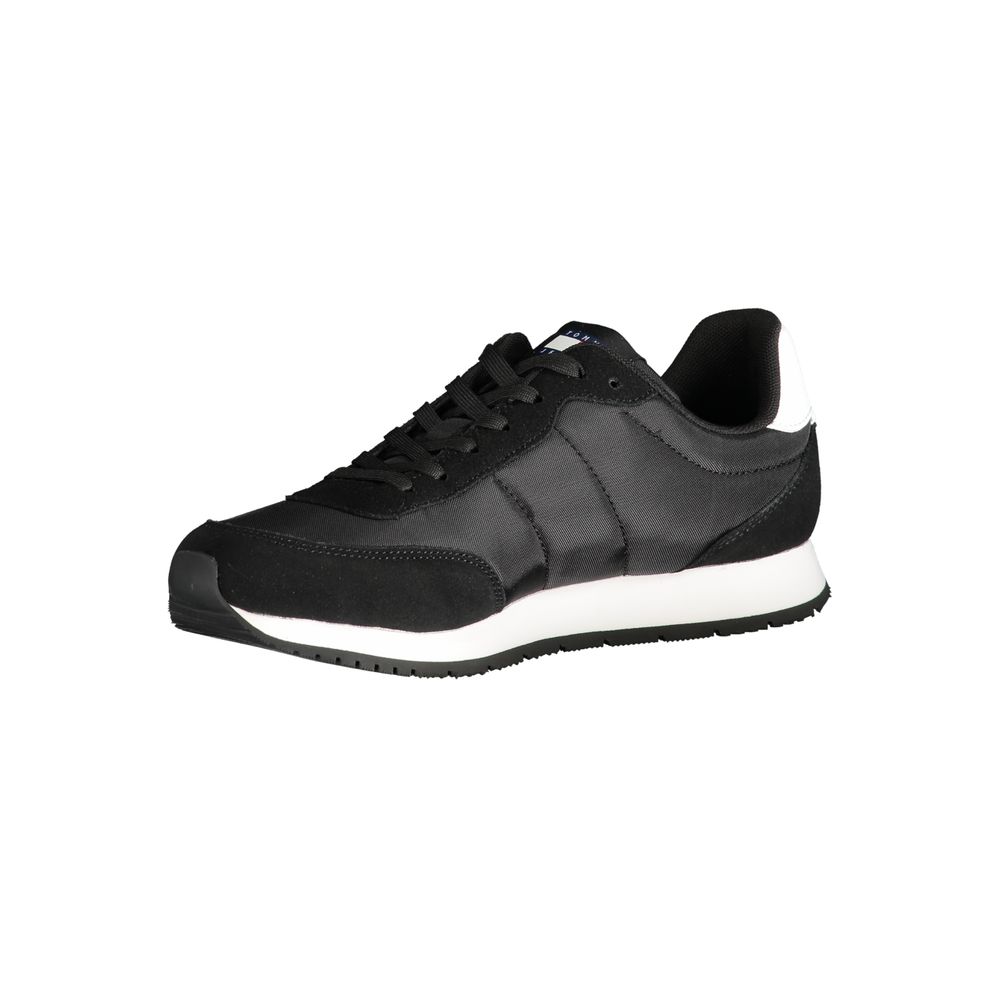 Nero Polyester Men Sneaker