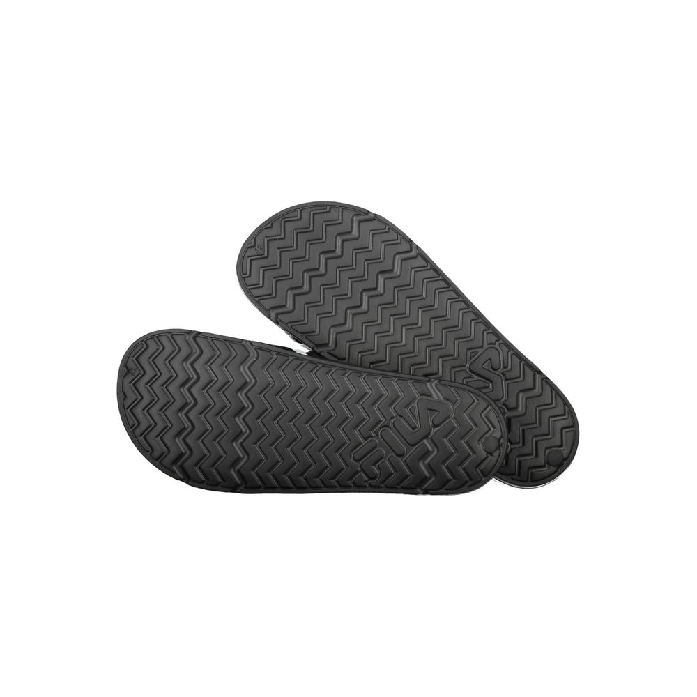 Black Polyurethane Men's Slipper